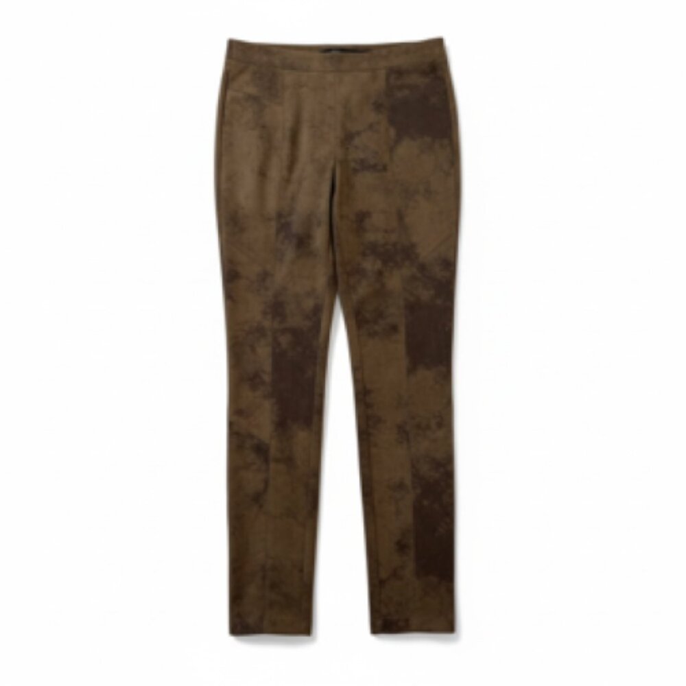 Tahari‎ Green and Black Faux Leather Stretch Pants. Women's - Size S - Picture 2 of 6